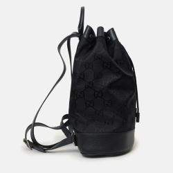 Pre Owned Gucci Black Monogram Econyl Nylon Off The Grid Backpack