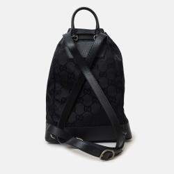 Pre Owned Gucci Black Monogram Econyl Nylon Off The Grid Backpack