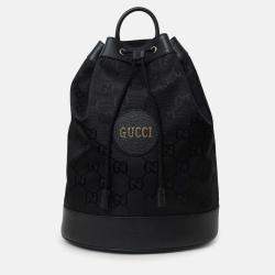 Pre Owned Gucci Black Monogram Econyl Nylon Off The Grid Backpack