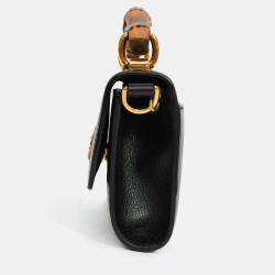 مملوكة مسبقًا Gucci Black Leather Diana Mini Top Handle with Chain