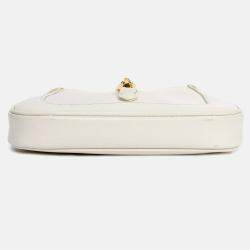 مملوكة مسبقًا Gucci Cream Leather Jackie 1961 Mini Horsebit Bag