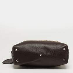 مملوكة مسبقًا Gucci Techno Brown/Beige GG Canvas and Leather Tote