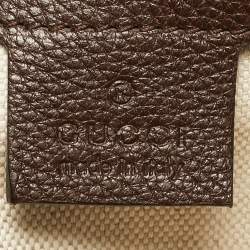 مملوكة مسبقًا Gucci Techno Brown/Beige GG Canvas and Leather Tote