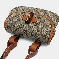 مملوكة مسبقًا Gucci Coated Canvas Bamboo 1947 Belt Bag