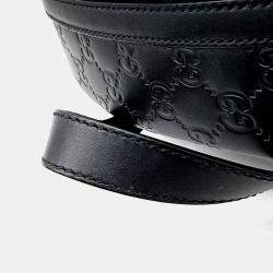 مملوكة مسبقًا حقيبة ظهر غوتشي سيمالين جلد أسود