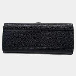 Pre Owned حقيبة يد توتس وكتف غوتشي جلد جي جي أسود مالمونت