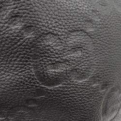 Pre Owned حقيبة غوتشي ماسنجر جلد سوداء جامبو GG