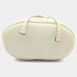 Pre Owned Gucci White Leather Matrasse Backpack