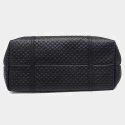 مملوكة مسبقًا Gucci Black Leather Micro Cimaline Shopper Bag