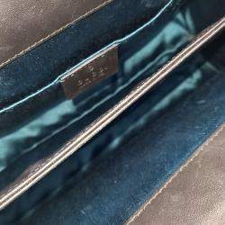 مملوكة مسبقًا Gucci Black Red Suede Ophidia Gg Shoulder Bag