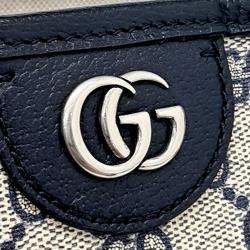 مملوكة مسبقًا حقيبة يد توتس غوتشي أوفيديا GG بيج / كحلي بي في سي صغيرة