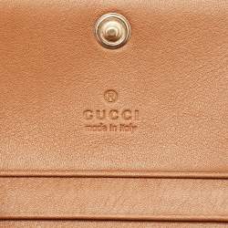 مملوكة مسبقًا Gucci GG Emblem Beige/Brown Supreme Canvas and Leather Bifold Wallet