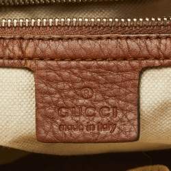 مملوكة مسبقًا Gucci Bella Medium Brown/Beige GG Canvas and Leather Hobo