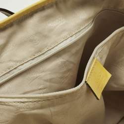 مملوكة مسبقًا Gucci Jolie Yellow/Beige Canvas and Patent Leather Tote