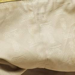 مملوكة مسبقًا Gucci Jolie Yellow/Beige Canvas and Patent Leather Tote