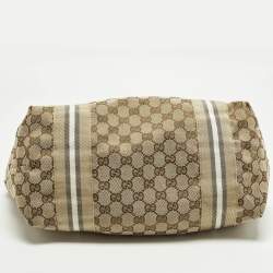 مملوكة مسبقًا Gucci Jolie Yellow/Beige Canvas and Patent Leather Tote