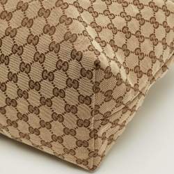 مملوكة مسبقًا Gucci Jolie Black/Beige GG Canvas and Patent Leather Tote