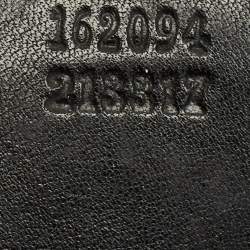 مملوكة مسبقًا حقيبة يد غوتشي دايلوكس بريت متوسطة قماش أسود مغلف وجلد لامع