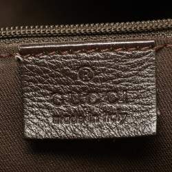 مملوكة مسبقًا Gucci Abbey Large Dark Brown/Beige GG Canvas Tote