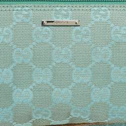 Pre Owned حقيبة غوتشي بوت قماش GG أخضر/بني بوشت