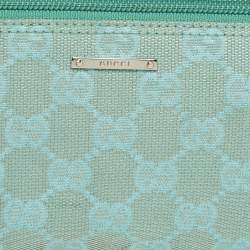 Pre Owned حقيبة غوتشي بوت قماش GG أخضر/بني بوشت