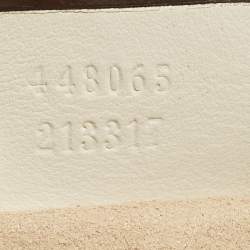 Pre Owned حقيبة كاميرا ميني جلد ماتيلاسي أبيض من غوتشي جي جي مارمونت