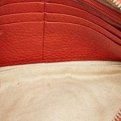 مملوكة مسبقًا حقيبة صغيرة غووتشي سوهو جلد برتقالي للمعصم