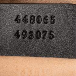 Pre Owned حقيبة كروس غوتشي ميني جلد ماتيلاس سوداء جي جي مارمونت