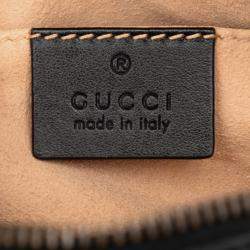 Pre Owned حقيبة كروس غوتشي ميني جلد ماتيلاس سوداء جي جي مارمونت