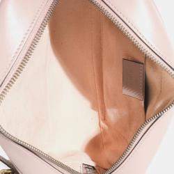 مملوكة مسبقًا Gucci Taupe Calfskin Matelasse Small GG Marmont Chain Shoulder Bag