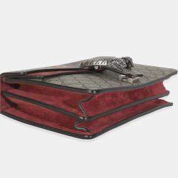 Pre Owned Gucci Beige Multicolor Dry Rose GG Supreme Canvas Blooms Medium Dionysus Bag