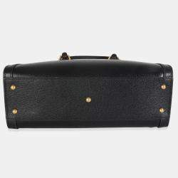 مملوكة مسبقًا حقيبة يد غوتشي ديانا صغيرة جلد دالر محكم رمادي مغبر أسود