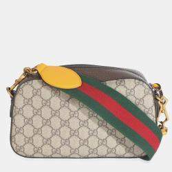 مملوكة مسبقًا حقيبة غووتشي كانفاس جي جي سوبرم بيج إبوني نيو فينتاج ماسنجر