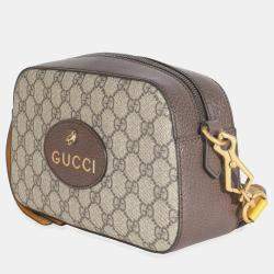 مملوكة مسبقًا حقيبة غووتشي كانفاس جي جي سوبرم بيج إبوني نيو فينتاج ماسنجر