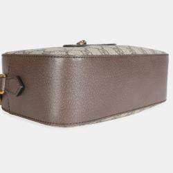 مملوكة مسبقًا حقيبة غووتشي كانفاس جي جي سوبرم بيج إبوني نيو فينتاج ماسنجر