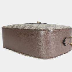 مملوكة مسبقًا حقيبة غووتشي كانفاس جي جي سوبرم بيج إبوني نيو فينتاج ماسنجر