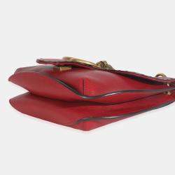 Pre Owned حقيبة كتف غوتشي مارمونت انيماليير جلد  العجل محبب أحمر