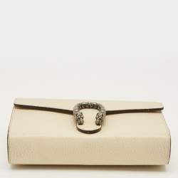 Pre Owned حقيبة كتف غوتشي ديونيسوس كريستال جلد بورجوندي صغيرة