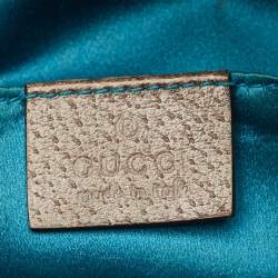 مملوكة مسبقًا حقيبة كتف غوتشي أوبيديا ويب سويد أحمر / أزرق صغيرة