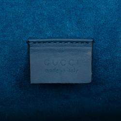 مملوكة مسبقًا حقيبة كتف غوتشي ديونيسوس صغيرة جي جي سوبريم أزهار أزرق بني