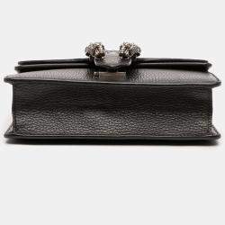 Pre Owned حقيبة كروس بودي غوتشي ديونيسوس جلد أسود صغير