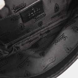 Pre Owned حقيبة يد غوتشي سلسلة كوين جلد أسود