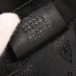 Pre Owned حقيبة يد غوتشي سلسلة كوين جلد أسود