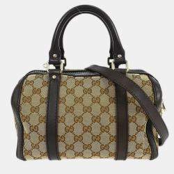 مملوكة مسبقًا Gucci Beige GG 2way Duffle Handbag
