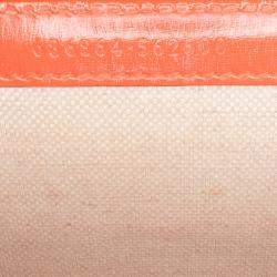 Pre Owned حقيبة يد علوية غوتشي بامبو 1947 صغيرة من جلد العجل برتقالي