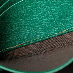 Pre Owned حقيبة سلسة ديونيسوس صغيرة جلد أخضر من غوتشي