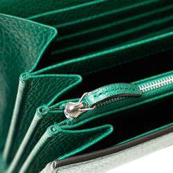 Pre Owned حقيبة سلسة ديونيسوس صغيرة جلد أخضر من غوتشي