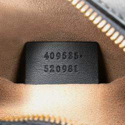 Pre Owned حقيبة كتف غوتشي سلسلة جي جي سوبرم صغيرة أزرق بني