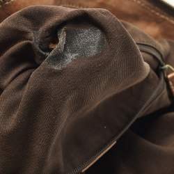 مملوكة مسبقًا Gucci Sukey Medium Beige/Bronze GG Canvas and Leather Bag