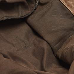 مملوكة مسبقًا Gucci Sukey Medium Beige/Bronze GG Canvas and Leather Bag